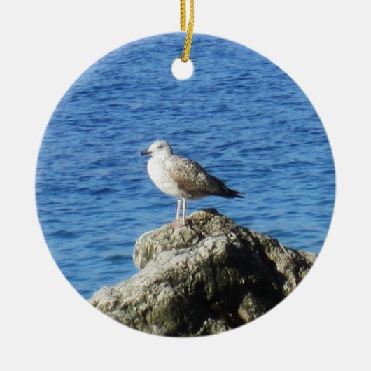 Meeuw Keramisch Ornament (Voorkant)