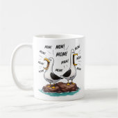 Meeuw Moeder Grappig Gepersonaliseerd Koffiemok (Links)