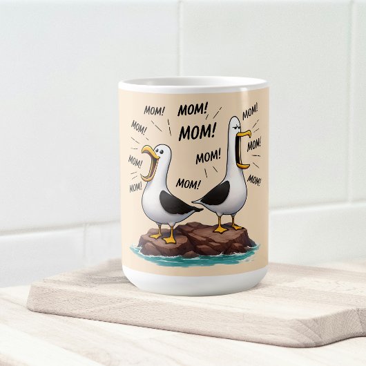 Meeuw Moeder Grappig Gepersonaliseerd Koffiemok