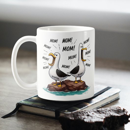 Meeuw Moeder Grappig Gepersonaliseerd Koffiemok