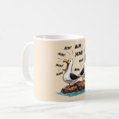 Meeuw Moeder Grappig Gepersonaliseerd Koffiemok (Voorkant links)