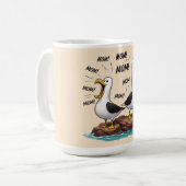 Meeuw Moeder Grappig Gepersonaliseerd Koffiemok (Voorkant links)