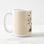 Meeuw Moeder Grappig Gepersonaliseerd Koffiemok (Links)