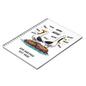 Meeuw Moeder Grappig Gepersonaliseerd Notitieboek (Linkerzijde)
