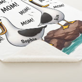 Meeuw Moeder Grappig Gepersonaliseerd Sherpa Deken (3/4)