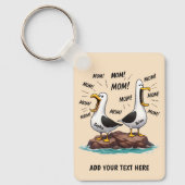 Meeuw Moeder Grappig Gepersonaliseerd Sleutelhanger (Voorkant)