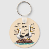 Meeuw Moeder Grappig Gepersonaliseerd Sleutelhanger (Voorkant)