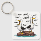 Meeuw Moeder Grappig Gepersonaliseerd Sleutelhanger (Voorkant)