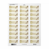 Meeuw-musical vogelkooi Favor Label (Full Sheet)