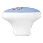 meeuw-nautische kustvogel keramische knop (Zijkant)