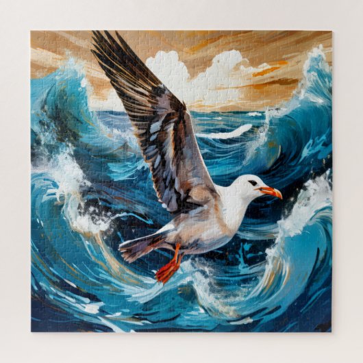 Meeuw Oceaan Legpuzzel (Verticaal)