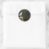 Meeuw Ronde Sticker (Tas)