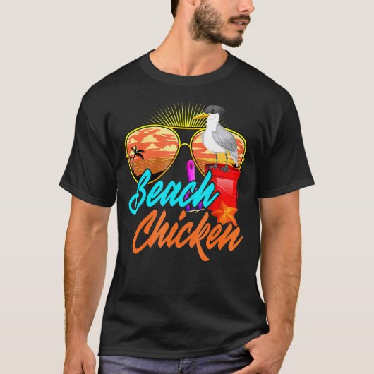 Meeuw Strand Kip Dier T-shirt (Voorkant)
