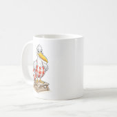 Meeuw Strip Redder Vogel Koffiemok (Voorkant links)