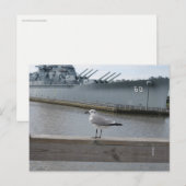 Meeuw USS Mobile Slagschip Fotografie Briefkaart (Voorkant / Achterkant)