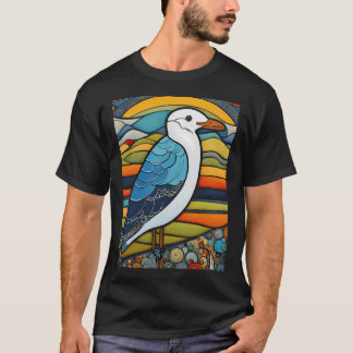 Meeuw visser t-shirt