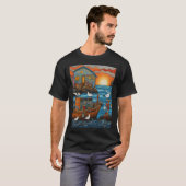 Meeuw visser t-shirt (Voorkant volledig)