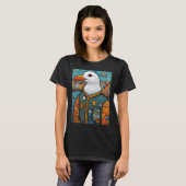 Meeuw visser t-shirt (Voorkant volledig)