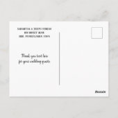 Meeuwen Afgetekend tegen Oranje Zonsondergang Dank Briefkaart (Achterkant)