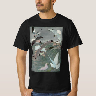 Meeuwen boven oceaangolven door Louis Agassiz Fuer T-shirt