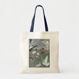 Meeuwen boven oceaangolven door Louis Agassiz Fuer Tote Bag