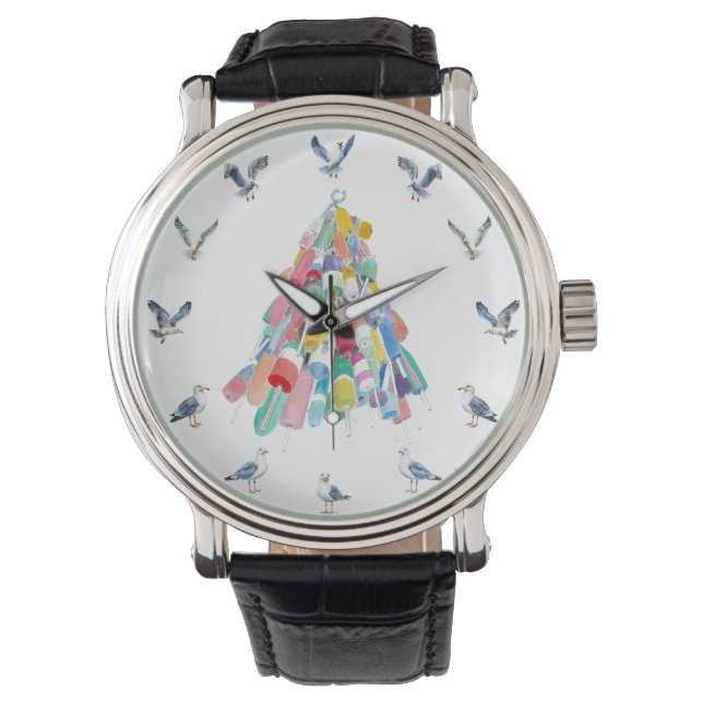 Meeuwen en boeien horloge (Voorkant)