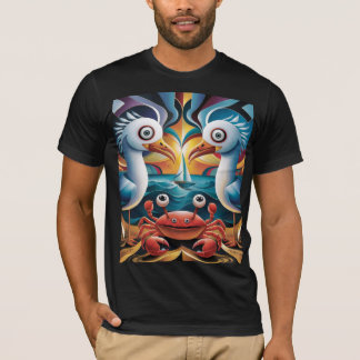MEEUWEN EN KRABBEN  T-SHIRT
