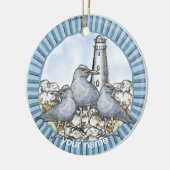 Meeuwen Gids Vuurtoren Ornament (Links)