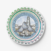 Meeuwen Gids Vuurtoren papier bord (Voorkant)