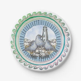 Meeuwen Gids Vuurtoren papier bord