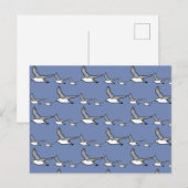 Meeuwen in vlucht briefkaart (Voorkant / Achterkant)