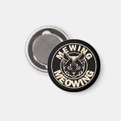 Meeuwen Niet Meeuwen Funny Cat Meme Meeuwen Kat Magneet (Voorkant / Achterkant)