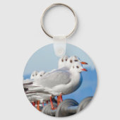 meeuwen Schattigee vogel Sleutelhanger (Achterkant)