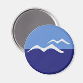 Meeuwen / Standaard, 5,7 cm ronde magneet (Voorkant / Achterkant)