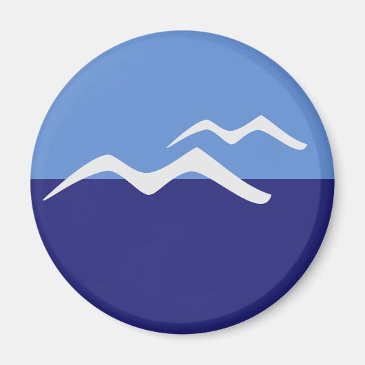 Meeuwen / Standaard, 5,7 cm ronde magneet (Voorkant)