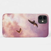 Meeuwen vliegen in een zonsondergang hemel Case-Mate iPhone case (Achterkant (horizontaal))