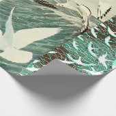 MEEUWEN VLIEGEN OVER DE GOLVEN CADEAUPAPIER (Hoek)