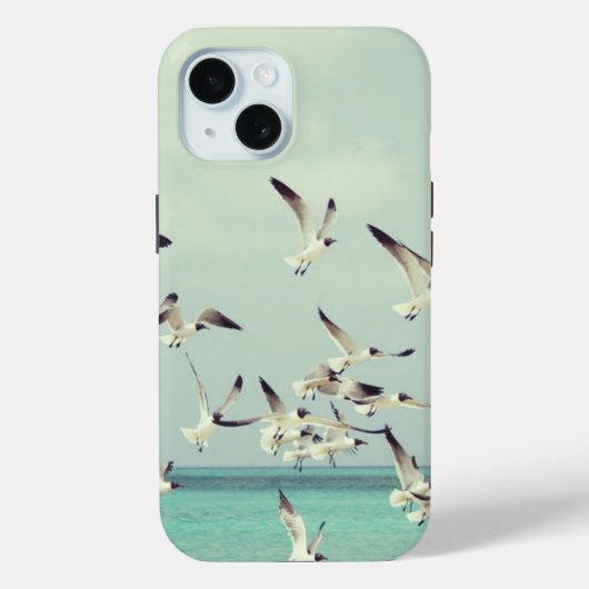 Meeuwen vliegen over de zee Cool Case-Mate iPhone Case (Achterkant)