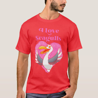 Meeuwen Vogelliefhebber Ik hou van Meeuwen Vogelli T-shirt