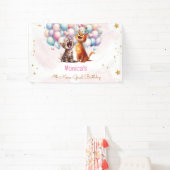 Meeuwende katten miauw-gical kinderen verjaardag spandoek (Insitu)