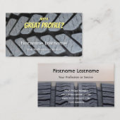 Mefnige tuning van bandenfitter en wielexpert visitekaartje (Voorkant / Achterkant)