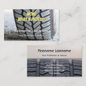 Mefnige tuning van bandenfitter en wielexpert visitekaartje (Voorkant / Achterkant)