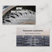 Mefnige tuning van bandenfitter en wielexpert visitekaartje (Voorkant / Achterkant)