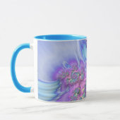 MEG ~ GLANZEND 3D Glanzend roze Paarse blauw Mok (Links)