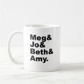 Meg & Jo & Beth & Amy | Kleine vrouwelijke literat Koffiemok (Links)