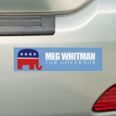 Meg Whitman voor gouverneur 2010 Bumpersticker (Op auto)