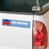 Meg Whitman voor gouverneur 2010 Bumpersticker (Op Truck)