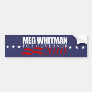 Meg Whitman voor gouverneur 2010 Bumpersticker