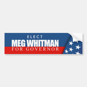 Meg Whitman voor gouverneur 2010 Bumpersticker