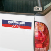 Meg Whitman voor gouverneur 2010 Bumpersticker (Op Truck)